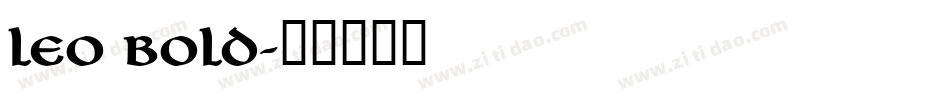 Leo Bold字体转换